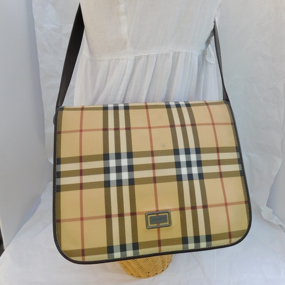 Burberry Handbags - BURBERRY CANVAS CROSSBODY MESSENGER BAG